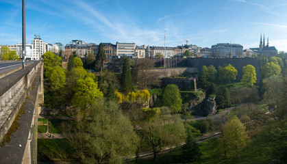 View of Luxembourg historical city center