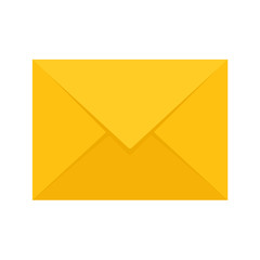 Poster - Vector Yellow Envelope Flat Icon