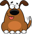 Cartoon Funny Dog Happy
