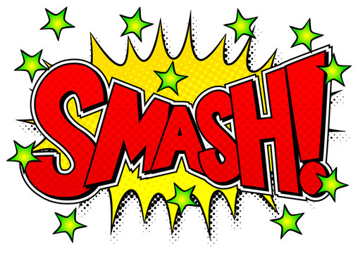 Comic-Sound-Effekt Smash