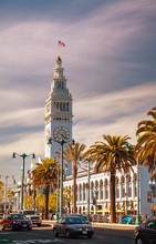 Famous Ferry Building On April 24, 2014 In San Francisco, Calif