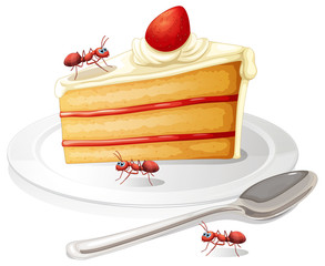 Poster - Cake and ants