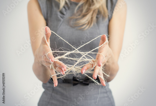 Cuadros en Lienzo Concept of challenging business situation