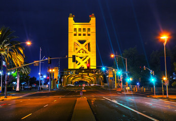 Wall Mural - Golden Gates drawbridge in Sacramento