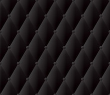 Black Upholstery Vector Abstract Background.