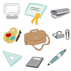 Poster - School Items