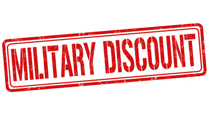 Wall Mural - Military discount stamp