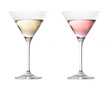 two various glasses of martini