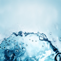 Wall Mural - Bubbles on water surface