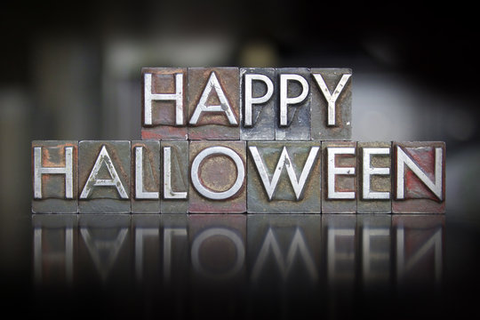 Happy Halloween Letterpress