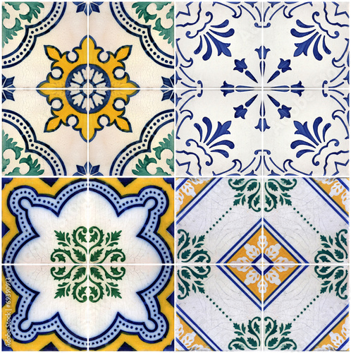 Naklejka dekoracyjna Tradycyjny wzór, płytki z Porto