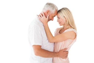 Poster - Affectionate couple standing and hugging
