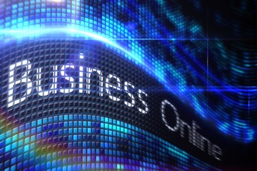 Poster - Business online on digital screen
