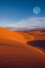 Moon On Desert