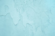 canvas print picture - Hintergrund: alte Wand mit abgeblätterter Farbe in türkis