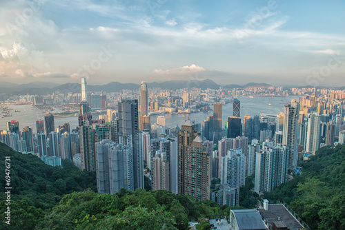 Photo Hong Kong viewed from Victoria Peak