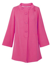 pink coat isolated on white