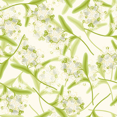 Sticker - Linden seamless background