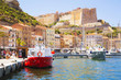 Leinwanddruck Bild - Bonifacio, Corsica, France