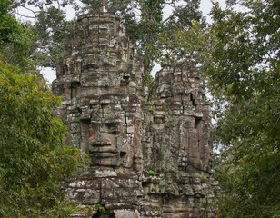 Wall Mural - Khmer temple detail