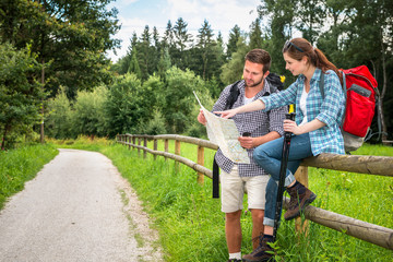 Hiking couple