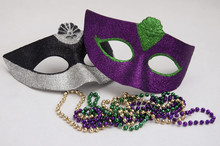 Masquerade Party Masks And Beads