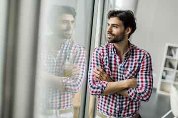 Young man in the office