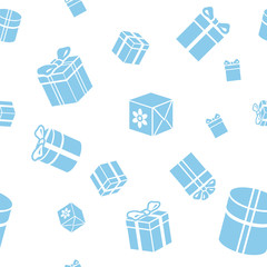 Gift boxes seamless  pattern