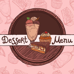 Sticker - Restaurant sketch menu template