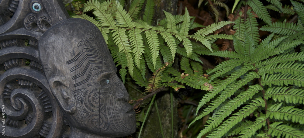 art Maori - Nouvelle Zélande - obrazy, fototapety, plakaty 