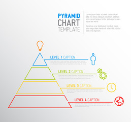 Poster - pyramid chart diagram template