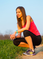 Wall Mural - Runner girl fittness