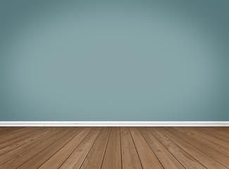 Wall Mural - Empty Room / Wooden Floor