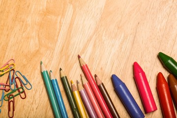 Poster - Overhead shot of pupils desk