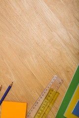 Poster - Overhead shot of pupils desk