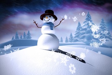Poster - Composite image of snow man