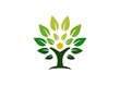tree, logo, wellness, green, life, people, health, nature