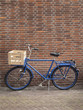 blue delivery bike