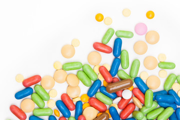 Wall Mural - Pile of color pills