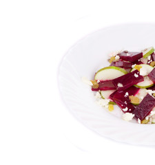 Sticker - Beet salad with pear.