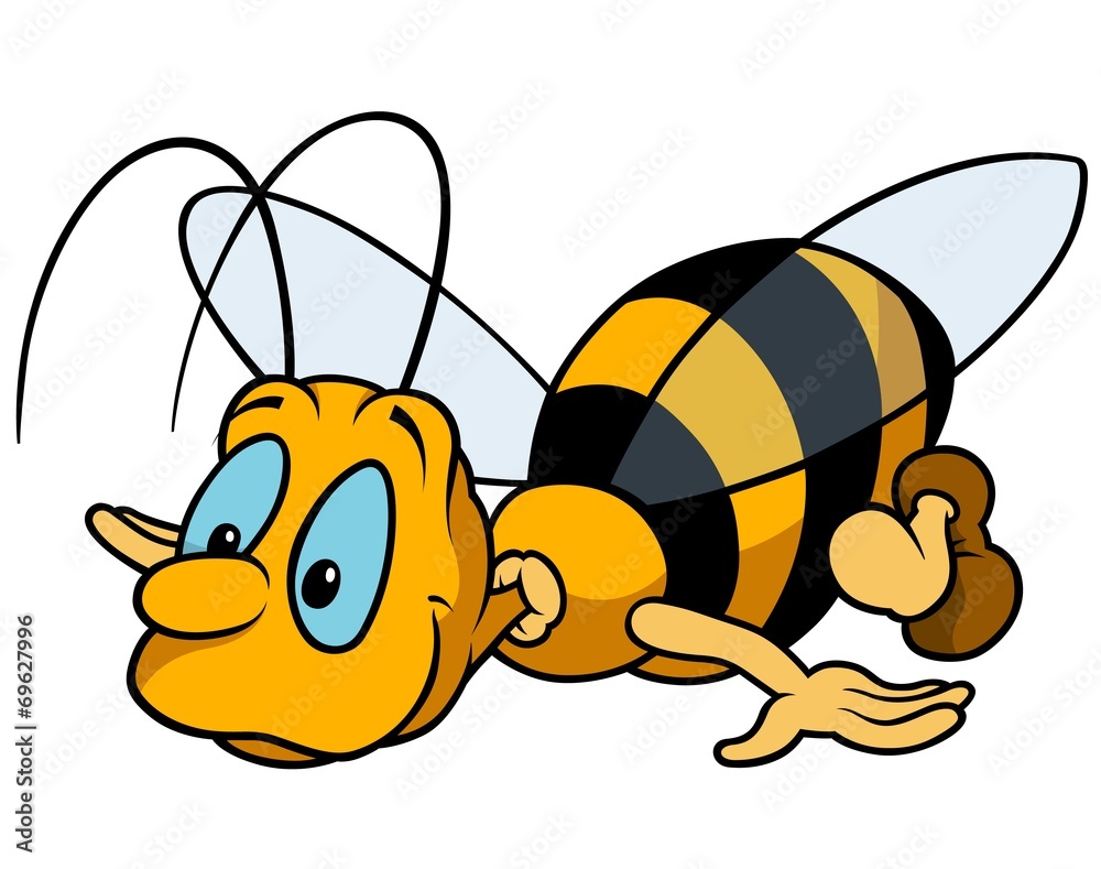 Flying Bumblebee - obrazy, fototapety, plakaty 