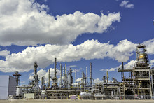 Clean Sky With A Gasoline Refinery In Nebraska