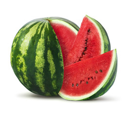 Wall Mural - watermelon isolated on white background
