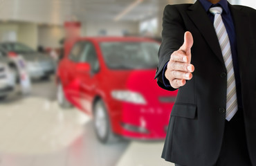 handshake from a dealership