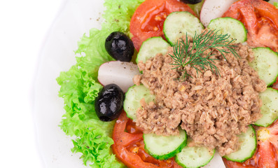 Poster - Close up of tuna salad.