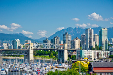 Wall Mural - Beautiful view of Vancouver, British Columbia, Canada
