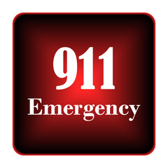 Canvas Print - 911 Emergency icon