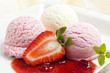 Strawberry and Vanilla Ice Cream
