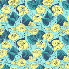 Naklejka na meble Floral seamless