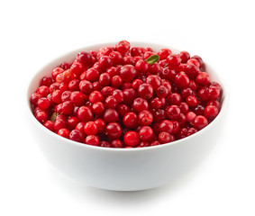 bowl of cowberries